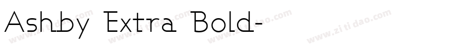 Ashby Extra Bold字体转换